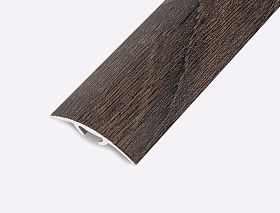 Порог (стык) Русский профиль  разноуровневый ламинированный с дюб, 30*1800 мм, Венге